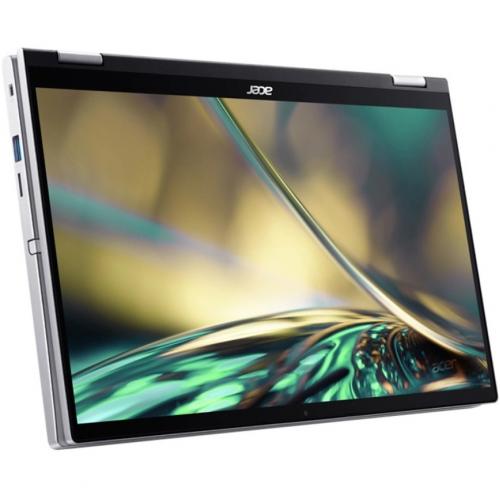 Acer Spin 3 SP314 55N SP314 55N 510G 14" Touchscreen Convertible 2 In 1 Notebook   Full HD   1920 X 1080   Intel Core I5 12th Gen I5 1235U Deca Core (10 Core) 1.30 GHz   8 GB Total RAM   512 GB SSD   Pure Silver Alternate-Image1/500