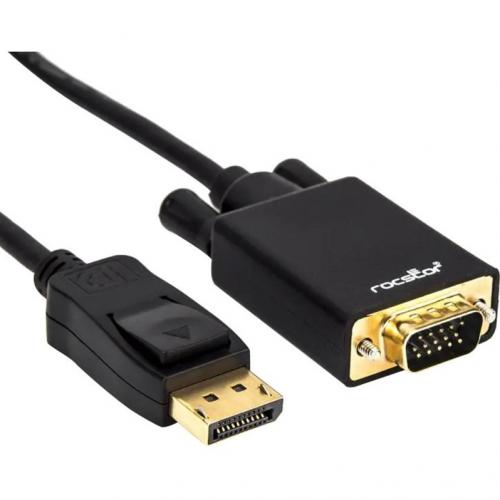 Rocstor DisplayPort To VGA Adapter Converter Cable   M/M Alternate-Image1/500