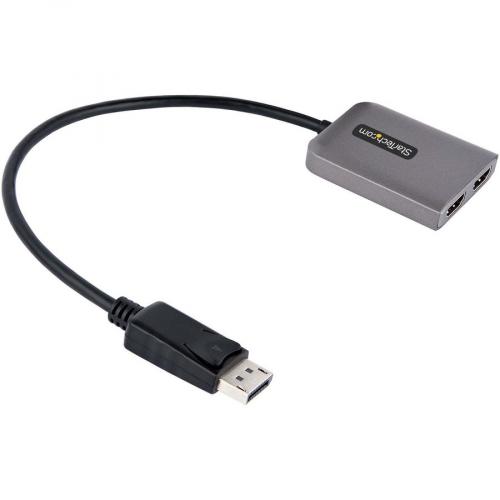 StarTech.com DP To Dual HDMI MST HUB, Dual HDMI 4K 60Hz, 2 Port DisplayPort Multi Monitor Adapter With 1ft/30cm Cable, DP 1.4 | DSC | HBR3 Alternate-Image1/500