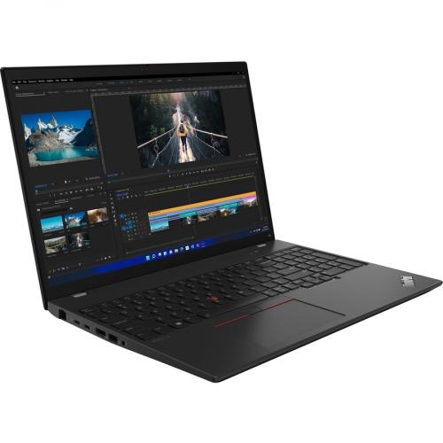 Lenovo ThinkPad T16 Gen 1 21CH0004US 16" Notebook   WUXGA   1920 X 1200   AMD Ryzen 5 PRO 6650U Hexa Core (6 Core) 2.90 GHz   16 GB Total RAM   256 GB SSD   Villi Black Alternate-Image1/500