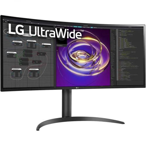 LG Ultrawide 34BP85CN B 34" Class UW QHD Curved Screen Gaming LCD Monitor   21:9   Glossy Black, Black Hairline, Textured Black Alternate-Image1/500