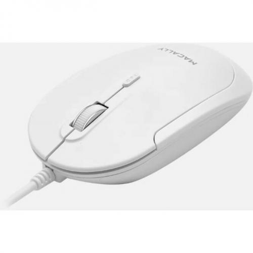 Macally USB C Optical Quiet Click Mouse For Mac/PC White (UCDYNAMOUSEW) Alternate-Image1/500
