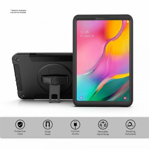 CTA Digital Protective Case With Built In 360 Degree Rotatable Grip Kickstand For Samsung A7 Lite Alternate-Image1/500