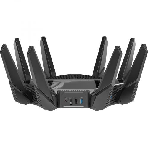 Asus ROG Rapture GT AXE16000 Wi Fi 6E IEEE 802.11ax Ethernet Wireless Router Alternate-Image1/500
