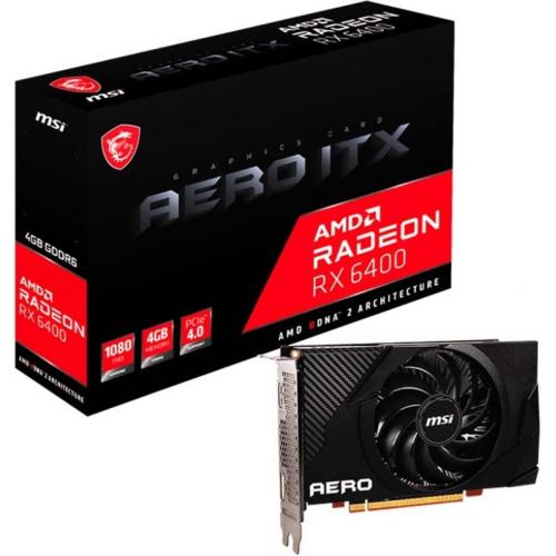 MSI AMD Radeon RX 6400 Graphic Card   4 GB GDDR6 Alternate-Image1/500