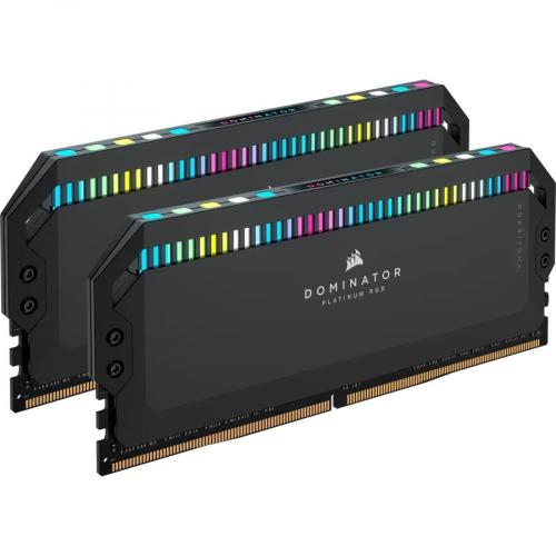 Corsair Dominator Platinum RGB 64GB (2x32GB) DDR5 DRAM 5600MHz C40 Memory Kit   White Alternate-Image1/500