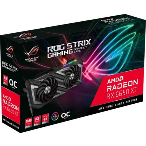 Asus ROG AMD Radeon RX 6650 XT Graphic Card   8 GB GDDR6 Alternate-Image1/500