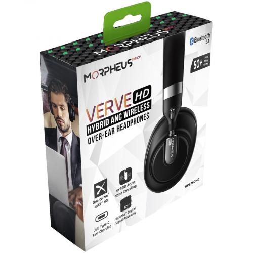 Morpheus 360 Verve HD Hybrid ANC Wireless Noise Cancelling Headphones   Bluetooth Headset With Microphone   HP9750HD Alternate-Image1/500