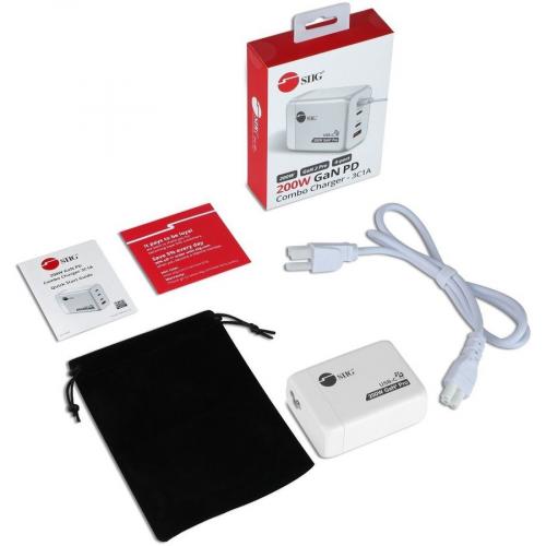 SIIG 200W GaN PD Combo Charger   3C1A Alternate-Image1/500