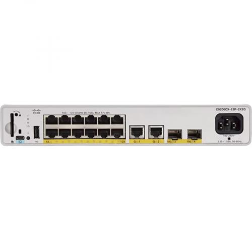 Cisco Catalyst C9200CX 12P 2X2G Ethernet Switch Alternate-Image1/500