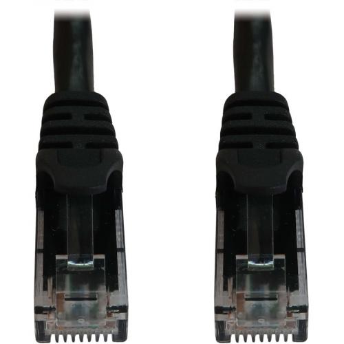 Eaton Tripp Lite Series Cat6a 10G Snagless Molded UTP Ethernet Cable (RJ45 M/M), PoE, Black, 15 Ft. (4.6 M) Alternate-Image1/500