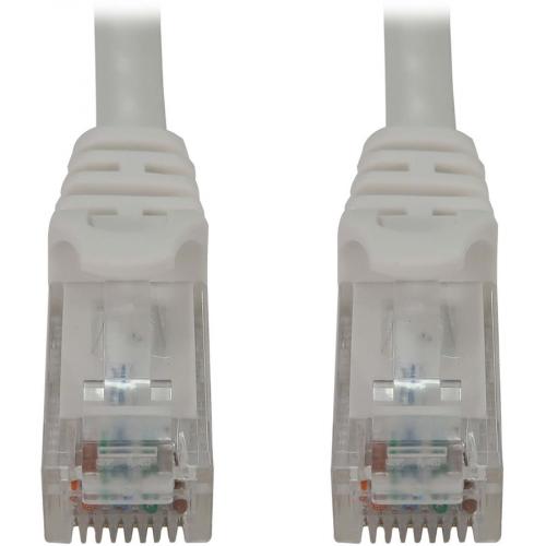 Eaton Tripp Lite Series Cat6a 10G Snagless Molded UTP Ethernet Cable (RJ45 M/M), PoE, White, 20 Ft. (6.1 M) Alternate-Image1/500