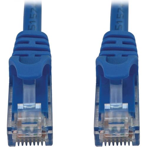 Eaton Tripp Lite Series Cat6a 10G Snagless Molded UTP Ethernet Cable (RJ45 M/M), PoE, Blue, 25 Ft. (7.6 M) Alternate-Image1/500