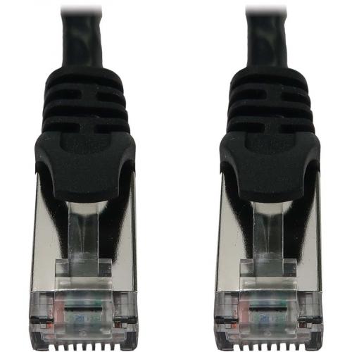 Eaton Tripp Lite Series Cat6a 10G Snagless Shielded Slim STP Ethernet Cable (RJ45 M/M), PoE, Black, 3 Ft. (0.9 M) Alternate-Image1/500