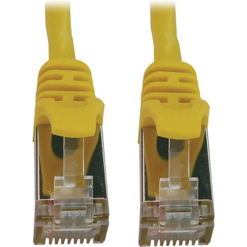 Eaton Tripp Lite Series Cat6a 10G Snagless Shielded Slim STP Ethernet Cable (RJ45 M/M), PoE, Yellow, 5 Ft. (1.5 M) Alternate-Image1/500