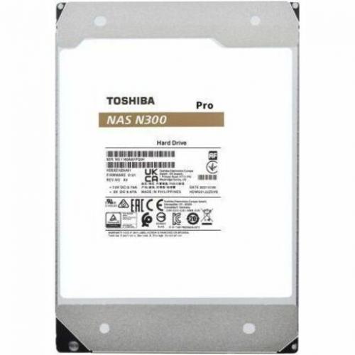 Toshiba N300 Pro HDWG51AXZSTB 10 TB Hard Drive   3.5" Internal   SATA (SATA/600)   Conventional Magnetic Recording (CMR) Method Alternate-Image1/500