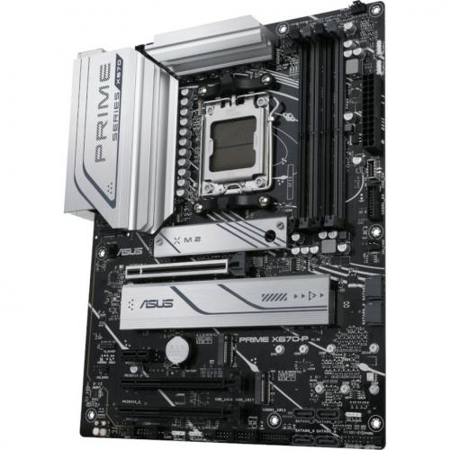 Asus Prime X670 P Desktop Motherboard   AMD X670 Chipset   Socket AM5   ATX Alternate-Image1/500