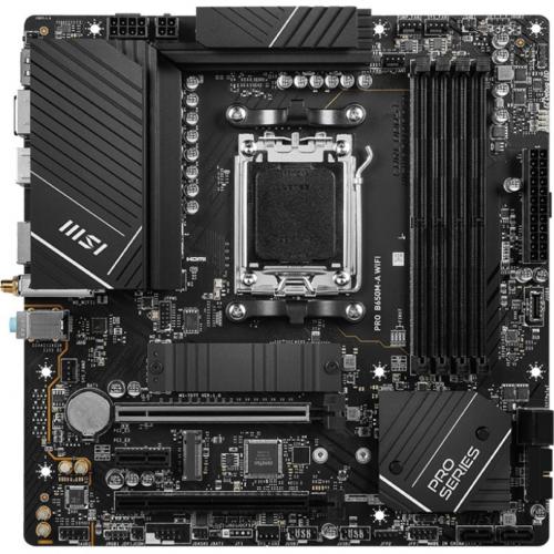 MSI MAG B650 TOMAHAWK WIFI Gaming Desktop Motherboard   AMD B650 Chipset   Socket AM5   ATX Alternate-Image1/500