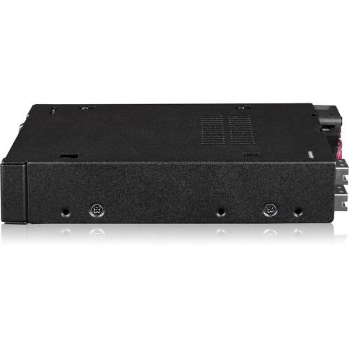 Icy Dock ToughArmor MB092VK B Drive Enclosure For 3.5" PCI Express NVMe 4.0, U.2, U.3   SFF 8654 SlimSAS Host Interface Internal   Black Alternate-Image1/500