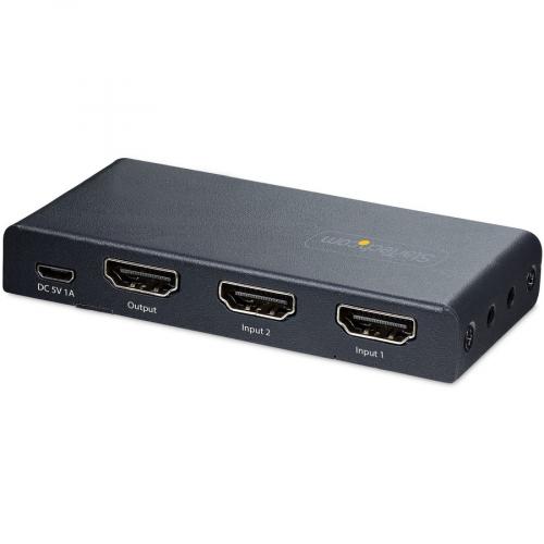 StarTech.com 2 Port 8K HDMI Switch, HDMI 2.1 Switcher 4K 120Hz/8K 60Hz UHD, HDR10+, HDMI Switch 2 In 1 Out, Auto/Manual Source Switching Alternate-Image1/500