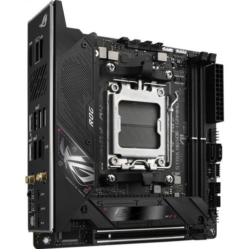 Asus ROG Strix B650E I GAMING WIFI Gaming Desktop Motherboard   AMD B650 Chipset   Socket AM5   Mini ITX Alternate-Image1/500