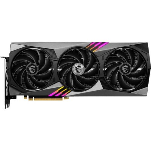MSI GeForce RTX 4070 Ti GAMING X TRIO 12GB Graphics Card   12 GB GDDR6X   2.76 GHz Boost Clock   PCI Express 4.0   3x DisplayPort, 1x HDMI   Dual BIOS And MSI Center Alternate-Image1/500