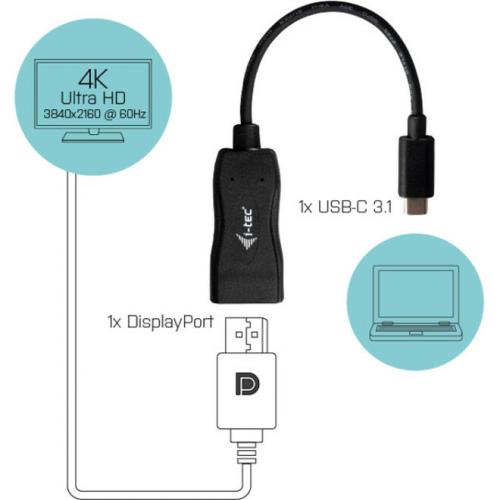 I Tec USB C Display Port Adapter 4K/60 Hz Alternate-Image1/500