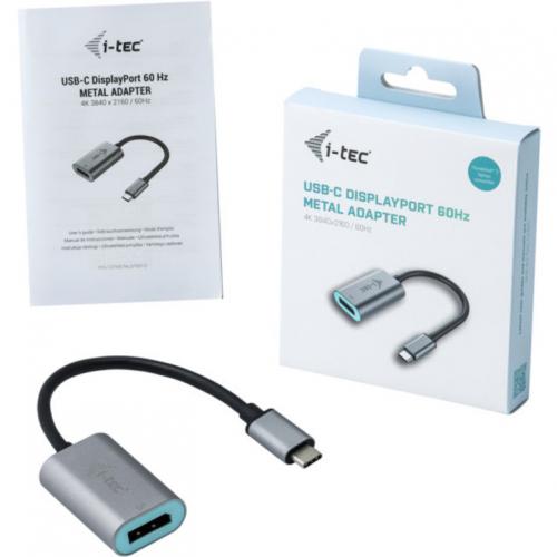 I Tec USB C Metal Display Port Adapter 60Hz Alternate-Image1/500