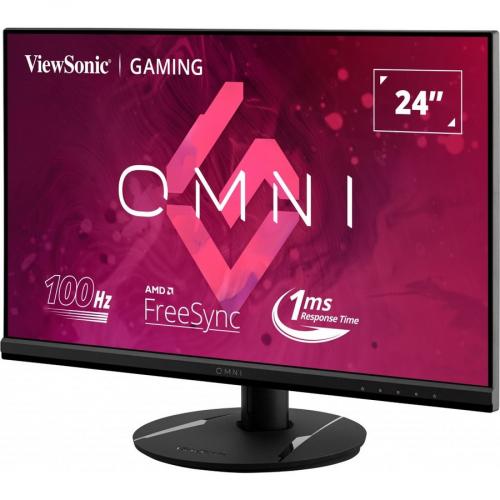 ViewSonic OMNI VX2416 24 Inch 1080p 1ms 100Hz Gaming Monitor With IPS Panel, AMD FreeSync, Eye Care, HDMI And DisplayPort Alternate-Image1/500