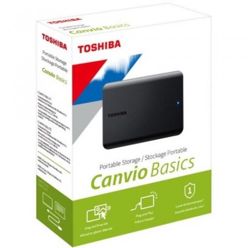 Toshiba Canvio Basics 1 TB Portable Hard Drive   2.5" External   Matte Black Alternate-Image1/500