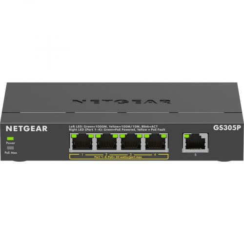 Netgear GS305P Ethernet Switch Alternate-Image1/500