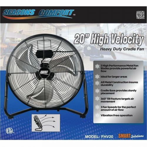 Seasons Comfort 20" High Velocity Heavy Duty Fan Alternate-Image1/500