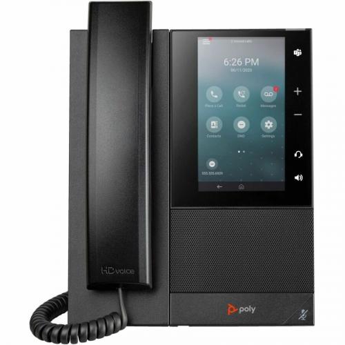 Poly CCX 505 IP Phone   Corded   Corded/Cordless   Bluetooth, Wi Fi   Desktop, Wall Mountable   Black Alternate-Image1/500