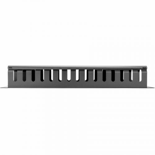 Rocstor 2U Horizontal Finger Duct Rack Cable Management Panel With Cover Alternate-Image1/500