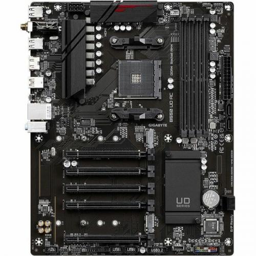 Gigabyte AMD B550 UD AC Gaming Motherboard   AMD B550 Chipset   AM4 Socket   AMD Ryzen 5000, 4000, 3000 Series Compatible   PCIe 4.0 Ready X16 Slot   RGB FUSION 2.0 Alternate-Image1/500