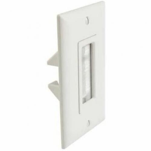 Sanus In Wall Cable Management Brush Wall Plate   White Alternate-Image1/500