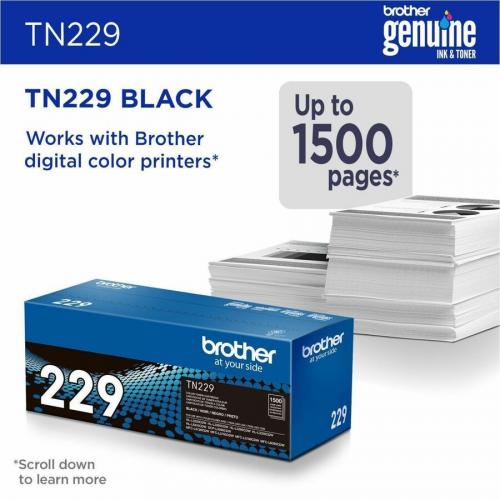 Brother Genuine TN229BK Standard Yield Black Toner Cartridge Alternate-Image1/500