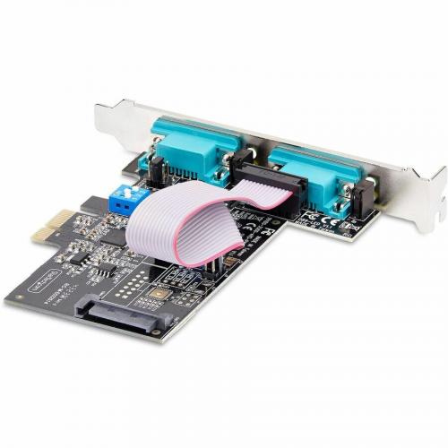 StarTech.com 2 Port Serial PCIe Card, Dual Port RS232/RS422/RS485 Card, 16C1050 UART, ESD Protection, Windows/Linux, TAA Compliant Alternate-Image1/500