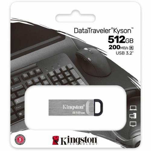 Kingston DataTraveler Kyson 512GB USB 3.2 (Gen 1) Type A Flash Drive Alternate-Image1/500