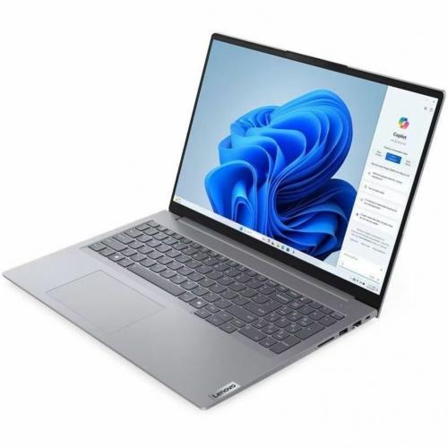 Lenovo ThinkBook 16 G7 IML 21MS0067US 16" Touchscreen Notebook   WUXGA   Intel Core Ultra 5 125U   16 GB   512 GB SSD   Storm Gray Alternate-Image1/500