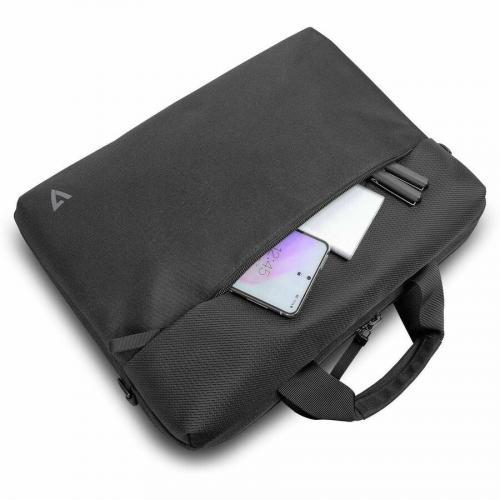 V7 Eco Friendly CTP16 ECO2 Carrying Case (Briefcase) For 15.6" To 16" Notebook, Smartphone, Accessories, ID Card, Credit Card   Black Alternate-Image1/500