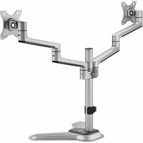 Rocstor Mounting Pole For Monitor, Display   Silver, Black Alternate-Image1/500