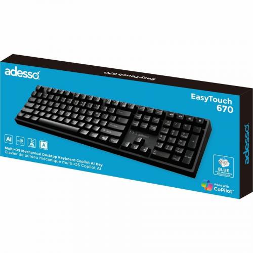 Adesso Multi OS Mechanical Keyboard With CoPilot AI Hotkey Alternate Image1/500