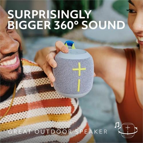 Ultimate Ears WONDERBOOM 4 Portable Waterproof Bluetooth Speaker With Big Bass And 360 Degree Sound, Dustproof Floating Speaker With 131ft (40m) Range, Blue Alternate Image1/500