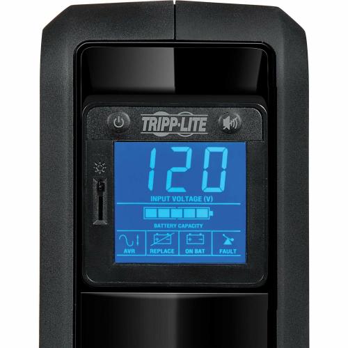 Tripp Lite By Eaton OmniSmart LCD 120V 650VA 350W Line Interactive UPS, Tower, LCD Display, USB Port   Battery Backup Alternate-Image1/500