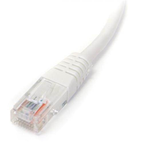 StarTech.com 3 Ft White Molded Cat5e UTP Patch Cable Alternate-Image1/500