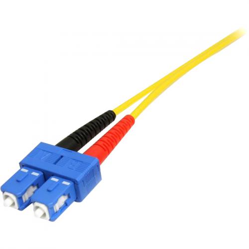StarTech.com 1m Fiber Optic Cable   Single Mode Duplex 9/125   LSZH   LC/SC   OS1   LC To SC Fiber Patch Cable Alternate-Image1/500