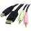 StarTech.com 6 Ft 4 In 1 USB DisplayPort KVM Switch Cable Alternate-Image2/500