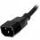 StarTech.com 10ft (3m) Heavy Duty Extension Cord, IEC C14 To IEC C13 Black Extension Cord, 15A 125V, 14AWG, Heavy Gauge Power Cable Alternate-Image2/500