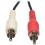 Eaton Tripp Lite Series 3.5 Mm Mini Stereo To RCA Audio Y Splitter Adapter Cable (F/2xM), 6 In. (15.2 Cm) Alternate-Image2/500